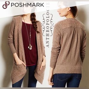 Anthropology Sleeping On Snow Slubby Boucle Oversized Open Front Cardigan XS